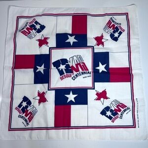 Patriotic Bandana with Red, White, and Blue Design